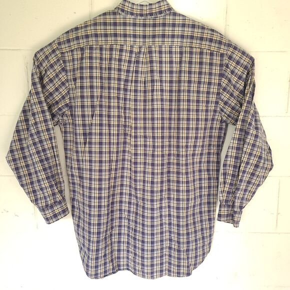 Vtg Abercrombie & Fitch Size Medium Shirt Flannel Button Down Plaid - Picture 12 of 13